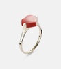 Corazón Mini 9kt gold ring with coral