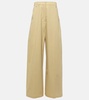 Gebe low-rise cotton wide-leg pants