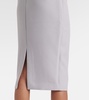 Crepe midi skirt