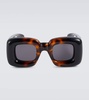 Inflated square sunglasses