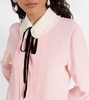 Silk-blend blouse