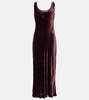 Velvet maxi dress