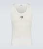 Anagram cotton-blend jersey tank top