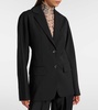 Ecru oversized virgin wool blazer