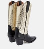 Rosario leather cowboy boots