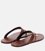 Kouros leather thong sandals