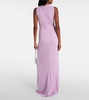 Helix embellished cutout jersey gown