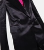 Satin tuxedo blazer