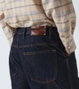 Mid-rise straight jeans