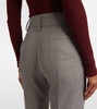 Rhein houndstooth wool flared pants