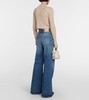 2022F high-rise wide-leg jeans