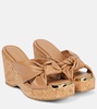 Avenue leather wedge sandals