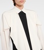 Bow-detail silk crepe de chine blouse