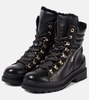 St. Moritz leather lace-up boots