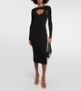 x Simkhai Contoured Ribs jersey midi dress