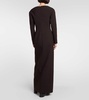 Reysha wool-blend maxi dress