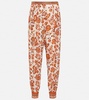 Alvy floral silk georgette tapered pants