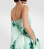 Merope strapless floral gown