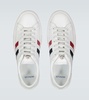 New Monaco Striped Leather Sneakers