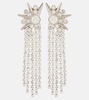 Crystal-embellished drop earrings