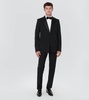 Single-breasted wool tuxedo jacket