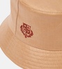 Logo linen bucket hat