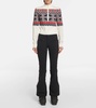 Nordic intarsia wool half-zip sweater