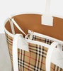 London Medium Burberry Check canvas tote bag