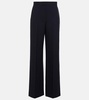 Delton high-rise virgin wool pants