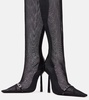 Oxalis mesh knee-high boots