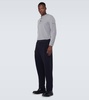 Mid-rise straight pants