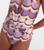 Vintage Waves printed swimsuit 