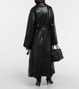 Minnie oversized leather trench coat