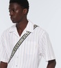 Striped cotton poplin bowling shirt