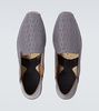 Espadon leather-trimmed jacquard espadrilles