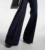 José cotton and silk wide-leg pants