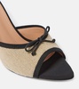 x Tabitha Simmons 70 leather-trimmed mules