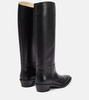 Bronco leather knee-high boots