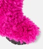 Bushy faux fur snow boots