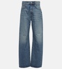 Fido high-rise wide-leg jeans