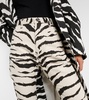 Zebra-print jeans