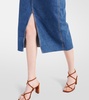 Victoria denim midi skirt