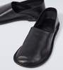 Folio leather loafers