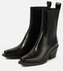 Western Touch leather Chelsea boots