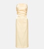 La Robe Carino satin midi dress