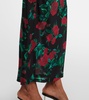 Selene floral mesh maxi dress