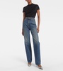 Danielle high-rise straight jeans