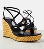 Ayla 110 leather espadrille wedges