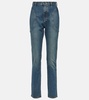 High-rise slim jeans