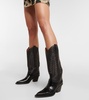 Leather cowboy boots